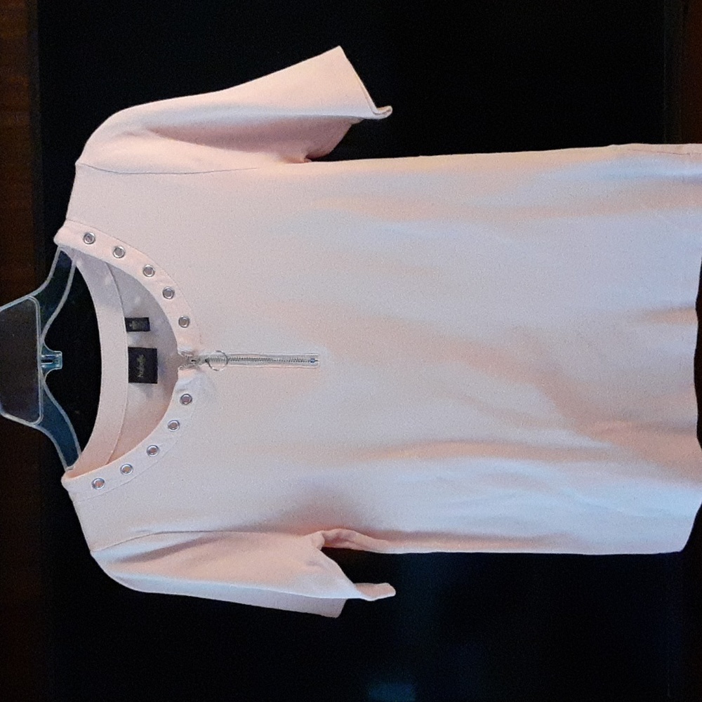 Raffaella pink zip tee